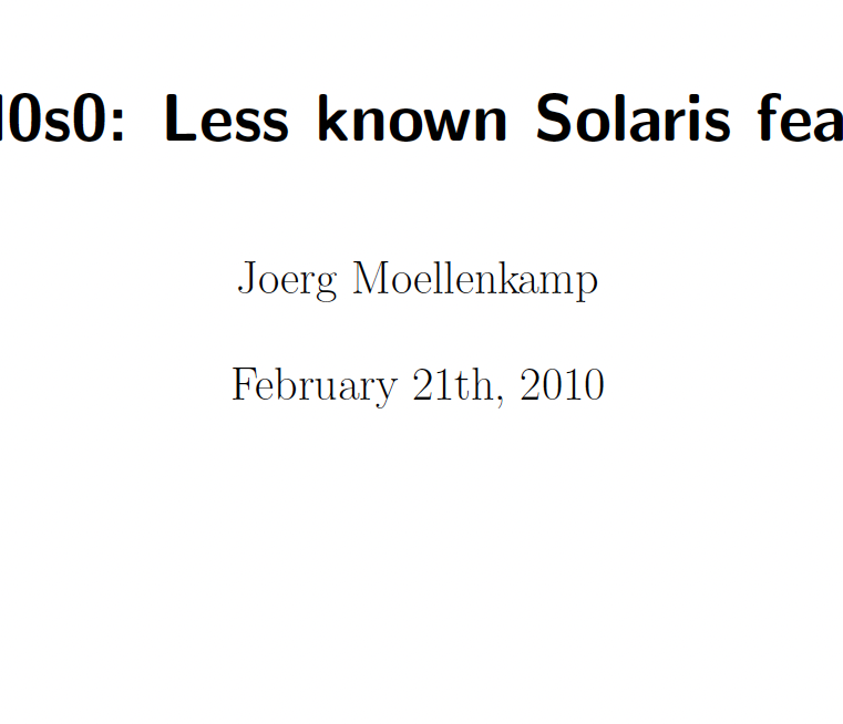 Lessons from the past